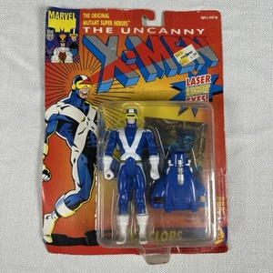 1993 Marvel Uncanny X-Men Cyclops Toy Biz Action Figure Laser Light Eyes! - NIP - Picture 1 of 6