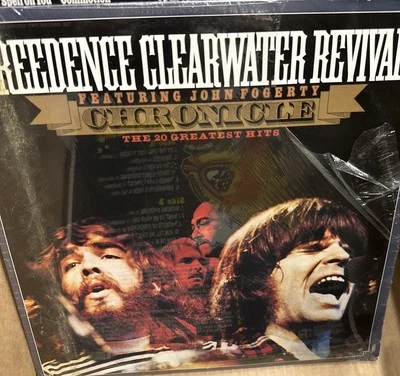 ⚡️Credence Clearwater Revival Chronicle 2 LPs BLUE VINYL  🆕 Damaged Plastic ⚠️ - Image 1 of 4