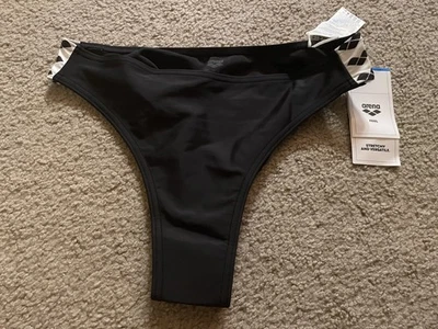 Arena Women's Swimsuit Bottom Briefs Bikini Icons Black/White Size 34 NWT NEW - Image 1 of 2