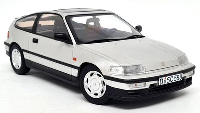 Norev 1/18 - Honda CRX 1.6 1990 Silver Diecast Scale Model Car - Image 1 of 4