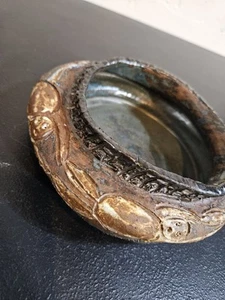 Jarrón de arte de estudio de arcilla firmado moderno de mediados de siglo - Imagen 1 de 21