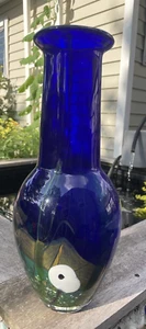 Mihai Topescu Art Glass Signed Vase 17 1/2" Tall - Picture 1 of 6