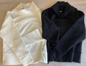 Layer 8 (Lot 2)Women's Quick Dry Fleece Lined Pullover Mock Sweatshirt Top M /L - Picture 1 of 8