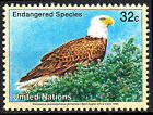 Uno Vereinte Nationen postfrisch MNH Weißkopfseeadler Adler Vogel Raubvogel /239