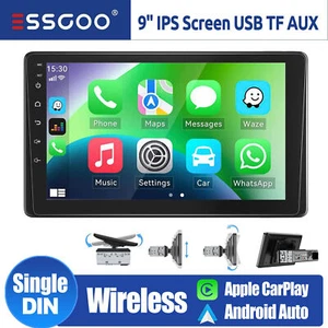 Single 1 DIN 9" Wireless Apple Carplay Car Stereo MP5 Player Radio Touch Screen - Bild 1 von 16