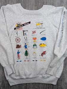 VTG Wooden Shoe Beer Sweatshirt Pullover Men’s Medium Oktoberfest Gray USA - Picture 1 of 14