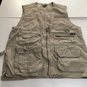 Royal Robbins Vest Jacket Mens Large Utility Outdoor Travel Fish Hunting Zip Up - Picture 1 of 10