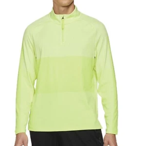 Nike Golf Dri-Fit Vapor 1/2 Zip Men's Golf Top Light Lemon CU9828-736 Sz LARGE - Picture 1 of 5