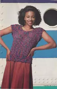 Beautiful Knit Sweater PATTERN All Occassion Shell - Picture 1 of 1