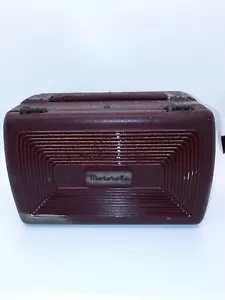 Radio d'epoca a valvole portatile Motorola modello 1948 5A7A solo per ricambi o restauro - Foto 1 di 9