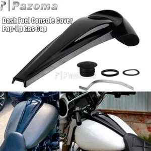 Dash Fuel Console Cover w/Pop-Up Gas Cap Kits For Harley FLHT FLHX FLTR Models - Imagen 1 de 9