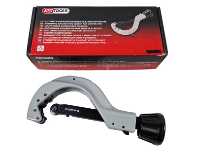 KS Tools 222.0750-1 automatic ratchet pipe cutter 15-80mm copper or 6-76mm PVC - Image 1 of 4