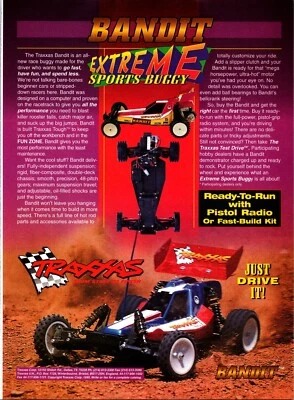 RC Traxxas Bandido Buggy Impresión Anuncio Arte de Pared Decoración Espíritu Efímero RTR Foto 1 de 2