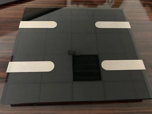 ✔ B-WARE: Bathroom Scale Personenwaage Waage Körperwaage schwarz ✔ - Bild 1 von 3