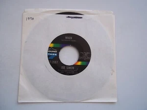 JOE SIMON - When / That's The Way I Want Our Love - 45 RPM 7" Record 1970 - Picture 1 of 6