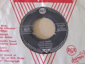 Elvis Presley – Blue Suede Shoes / Tutti Frutti 45 RCA 47-6636 GERMAN PRESS - Picture 1 of 9