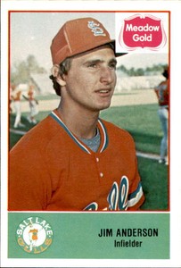 1978 Salt Lake City Gulls Cramer 2 Jim Anderson Granada Hills California CA Card