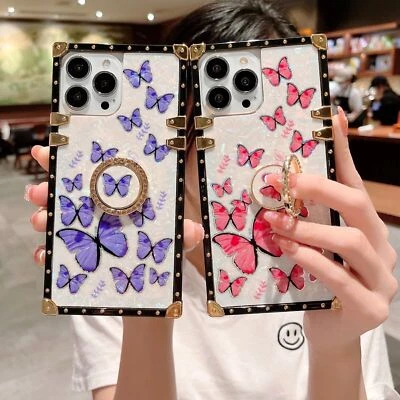 Bling Butterfly Phone Case For iPhone 11 12 13 14 15 16 17 Pro Max XR Air 8 16E - Image 1 of 4