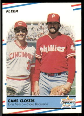 1988 Fleer #627 John Franco / Steve Bedrosian - Image 1 of 2