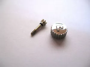 MST ROAMER STINGRAY CASE REF 327-916 S/S CROWN FOR EX TIME + DATE RING PINION   - Picture 1 of 2