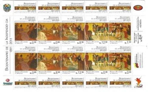 Venezuela: 2011; Scott 1716, sheet 10 + Souvenir Sheet + FDC, mint NH. VZ0215 - Picture 1 of 3
