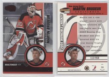 2003-04 Pacific Invincible Red /850 Martin Brodeur #55 HOF