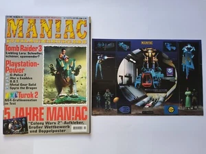 MANIAC! Ausgabe 11/1998. inkl. "Colony Wars 2" Sticker, ohne Doppelposter. - Bild 1 von 3