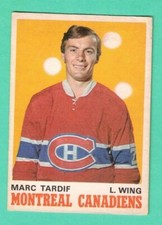 (1) MARC TARDIF 1970-71 O-PEE-CHEE  # 179 CANADIENS ROOKIE GOOD  CARD (H7368)