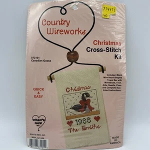 1980s Christmas Canadian Goose 073101 Counted Cross Stitch Kit New Vintage USA - Picture 1 of 3