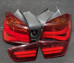 BMW F20 F21 LCI 1 SERIES SHADOW EDITION BLACKLINE REAR LIGHTS COMPLETE SET - Picture 1 of 11