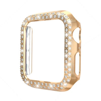 Capa protetora Bling PC para Apple Watch Series 9 8 7 6 5 4 3 SE 40/41/45MM - Imagem 1 de 4