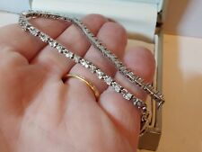 Vintage Sterling silver & real Diamond tennis bracelet