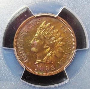 1892 Indian Head Cent. PCGS PR64BN - Picture 1 of 4