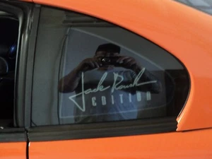 1994-04 Mustang JACK Roush EDITION white side window quarter vinyl sticker Pair - Picture 1 of 6