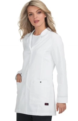 Betsey Johnson B400 Marigold Lab Coat White Medium - Image 1 of 4