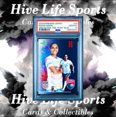 Naomi Girma 2024 Parkside USWNT One Nation One Team Blue /65 #20 USA PSA 10 - Image 1 of 2