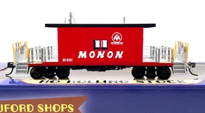 HO BLUFORD SHOPS 33020 TRANSFER CABOOSE LONG ROOF MONON # 81551 - Picture 1 of 2