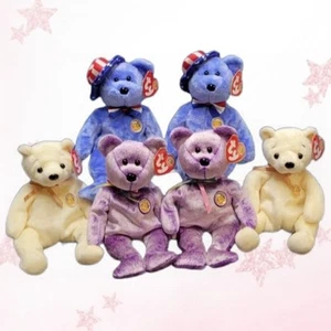 🎉 Lot of 6 TY BBOM (Beanie Babies Of The Month) Beanie Babies!  MWMT'S  - Picture 1 of 5