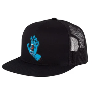 SANTA CRUZ Screaming Hand Mesh Trucker Snapback Hat Black - Picture 1 of 3