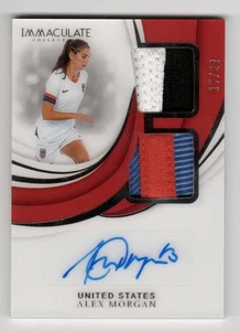 Alex Morgan 18-19 Immaculate DUAL PATCH AUTO 17/32 USWNT ***EXTREMLY RARE*** - Picture 1 of 2