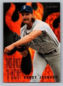 1996 Fleer #5 Randy Johnson Smoke 'N Heat Seattle Mariners - Picture 1 of 2