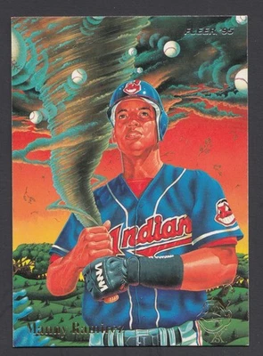 1995 Fleer Baseball Pro-Visions #6 Manny Ramirez Cleveland Indians Card - Image 1 of 2