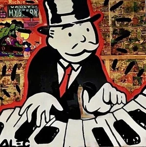 Alec Monopoly - Oil Painting - On Canvas - Signed - Picture 1 of 1