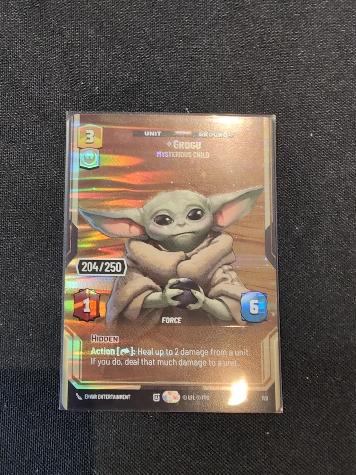 Grogu Mysterious Child Serialized Prestige Foil Star Wars Unlimited LOF - Image 1 of 2