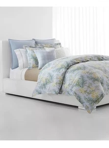 LAUREN RALPH LAUREN Sadie Floral 3-Pc. Comforter Set Full/Queen $300 Cotton Blue - Picture 1 of 12