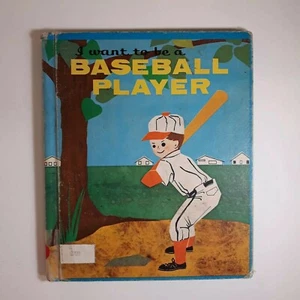 1961 I Want To Be A Baseball Player Ex-Library Book by Carla Greene  - Picture 1 of 12
