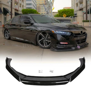 Fit 2018-2020 Honda Accord 10th Gen Sport Front Bumper Lip Body Kit Chin Spoiler - Picture 1 of 7
