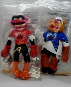 Muppets NHL Hockey Conference Animal & Fozzie 1995 McDonalds Neu mit Etikett - Bild 1 von 8