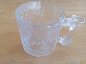 Vintage Flintstones McDonalds Glass Cup Pre Dawn Mug Bone 1993 RocDonalds - Picture 1 of 6