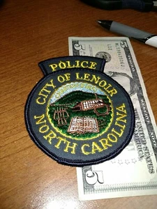 City Of Lenoir North Carolina Police Department Patch New Old Stock - Picture 1 of 2
